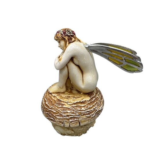 Fainia Faerie Of The Hidden Treasures Trinket Box By Gramarye Harmony Kingdom - Picture 7 of 9